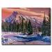 Trademark Fine Art 'Ice River Sunrise' by David Lloyd Glover Framed Painting Print on Wrapped Canvas in White/Black | 35 H x 47 W x 2 D in | Wayfair