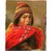 Trademark Fine Art 'Dia de Trabajo' by Jimenez Painting Print on Canvas in Brown/Red | 19 H x 14 W x 2 D in | Wayfair MA031-C1419GG