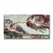Trademark Fine Art "Sistine Chapel Ceiling" by Michelangelo Painting Print on Canvas in Brown/Pink | 12 H x 24 W x 2 D in | Wayfair BL0672-C1224GG