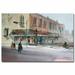 Trademark Fine Art "Main Street Marketplace, Waupaca" by Ryan Radke Framed Painting Print on Wrapped Canvas in Brown/Gray | Wayfair RAR0034-C2232GG