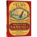 Global Gallery 'Telmo Brand American Sardines' by Retrolabel Vintage Advertisement on Wrapped Canvas Canvas | 22 H x 14.74 W x 1.5 D in | Wayfair