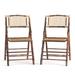 Flash Furniture Elliott Bamboo Wood Folding Chair - Event Folding Chair - Commercial Folding Chair in Brown | 34.5 H x 18.75 W x 24 D in | Wayfair