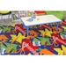 Blue/Green 72 x 72 x 0.25 in Area Rug - Kid Carpet Arts & Crafts Childrens Rug Nylon | 72 H x 72 W x 0.25 D in | Wayfair FE753-26A