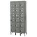 Hallowell ReadyBuilt 6 Tier 3 Wide Locker Metal in Gray/White | 78 H x 36 W x 18 D in | Wayfair URB3288-6A-HG