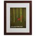 Trademark Fine Art 'Red Riding Hood' Graphic Art on Wood in Brown/Green | 20 H x 16 W x 0.5 D in | Wayfair CJ0008-W1620MF