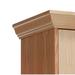 Hallowell All-Wood Club Locker Crown Molding End | 4 H x 18 D in | Wayfair WCME18W-RO