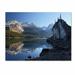 Trademark Fine Art 'Jasper Maligne Lake' by Pierre Leclerc Photographic Print on Canvas Metal in Blue/Gray | 22 H x 32 W x 2 D in | Wayfair