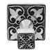 Vicenza Designs Fleur de Lis Wall Mounted Robe Hook Metal in Gray | 2.25 H x 2.25 W x 3.5 D in | Wayfair PO9013-AN