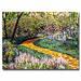 Trademark Fine Art 'Deep Forest Garden' by David Lloyd Glover Framed Painting Print on Wrapped Canvas in White/Black | 35 H x 47 W x 2 D in | Wayfair