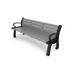 Frog Furnishings Heritage Recycled Plastic Park Outdoor Bench Plastic in Black | 30 H x 60 W x 22 D in | Wayfair PB5GRABFHER