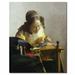 Trademark Fine Art "The Lacemaker, 1669-70" by Johannes Vermeer Painting Print on Canvas in Gray | 32 H x 26 W x 2 D in | Wayfair BL0047-C2632GG