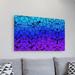 Trademark Fine Art "Crystals of Blue & Purple" Graphic Art on Canvas in White | 30 H x 47 W x 2 D in | Wayfair MA0275-C3047GG