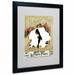 Trademark Fine Art "Le Frou Frou" by Lucien Henri Weiluc Framed Vintage Advertisement Canvas, Wood in Green/White | 20 H x 16 W x 0.5 D in | Wayfair