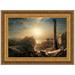 Vault W Artwork Syria by the Sea, 1873 by Frederic Edwin Church Framed Painting Print Canvas in Blue/Brown/Yellow | Wayfair P04243