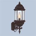 Special Lite Products Boulevard Outdoor Wall Lantern Glass/Metal in Brown | 25.5 H x 9 W x 11 D in | Wayfair F-2977CPST