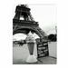 Trademark Fine Art 'Eiffel Tower w/ Ice Cream Cone' by Kathy Yates Framed Photographic Print on Canvas in Black/Gray | 19 H x 14 W x 2 D in | Wayfair