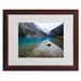 Trademark Fine Art "Lake Louise" by Pierre Leclerc Framed Photographic Print Canvas, Wood in Blue/Gray | 16 H x 20 W x 0.5 D in | Wayfair
