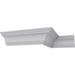 Ekena Millwork 2 3/4"H x 2 3/4"P x 3 7/8"F x 94 1/2"L Dublin Smooth Crown Moulding Urethane | 2.75 H x 94.5 W x 2.75 D in | Wayfair MLD02X02X03DU