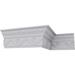 Ekena Millwork 3 7/8"H x 2 1/8"P x 4 3/8"F x 94 1/2"L Alexandria Crown Moulding Urethane | 3.88 H x 94.63 W x 2.1252 D in | Wayfair MLD03X02X04AL