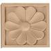 Ekena Millwork Medway 3"H x 3"W x 5/8"D Small Rosette Wood in Brown | 3 H x 3 W x 0.6252 D in | Wayfair ROS03X03MELW