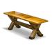 Vintage Flooring and Furniture Cross Beam Bench Wood in Brown | 18 H x 60 W x 14 D in | Wayfair CBB118-5E/E