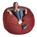 Slacker Sack Bean Bag Sofa Plastic | 34 H x 60 W x 60 D in | Wayfair W5WINECD