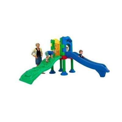 Ultra Play Discovery Center Commercial Playground 1 Deck without Roof Ground Spike Mounting