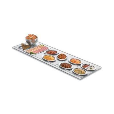 Vollrath Miramar Template Fits 2 Small Oval Pans, Stainless, Satin-Finish