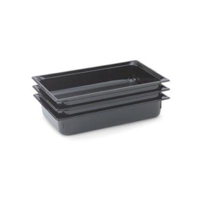 Vollrath Super Pan III, Full Size Pan, Black Plastic