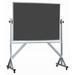 AARCO Reversible Free Standing Chalkboard Porcelain/Metal in White | 36 H x 48 W x 0.5 D in | Wayfair ARS3648S