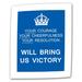 ArtWall Government of the United Kingdom Textual Art on Rolled Canvas in Blue/White | 18 H x 14 W x 0.1 D in | Wayfair UK03-14x18