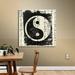 ArtWall 'Yin Yang' by Elena Ray Graphic Art on Wrapped Canvas in Black | 10 H x 10 W x 2 D in | Wayfair 0ray042a1010w