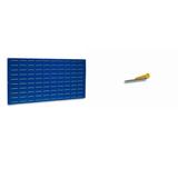 Triton Products Louvered Panel 24" H x 48" W Slatwall Metal in Blue | 24 H x 48 W x 0.625 D in | Wayfair LVP-1