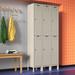 Hallowell ValueMax 2 Tier 3 Wide Locker Metal in Gray/White | 78 H x 36 W in | Wayfair UH3258-2HG