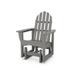 POLYWOOD® Classic Adirondack Glider Chair in Gray | 41.75 H x 28.5 W x 28.5 D in | Wayfair ADSGL-1GY