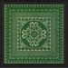 The Artwork Factory Tile 3 Framed Graphic Art Paper, Metal in Green | 12.65 H x 12.65 W x 1.13 D in | Wayfair 19338 EB