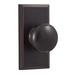 Weslock Impresa Single Dummy Door Knob, Wood in Brown | 5 H x 2.5 W x 2.25 D in | Wayfair 03705I1--0020