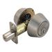 Design House Double Cylinder Deadbolt Brass in Gray | 2.63 H x 3.5 W x 3.63 D in | Wayfair 783829