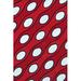 Red/White 96 x 60 x 0.5 in Indoor Area Rug - Acura Rugs Modern Polka Dots Handmade Tufted Wool Area Rug Wool | 96 H x 60 W x 0.5 D in | Wayfair
