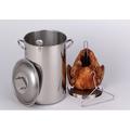 King Kooker Turkey Pot w/ Lid, Rack & Hook Stainless Steel in Gray | 17 H x 12.25 W x 12.25 D in | Wayfair SS 30 PKS