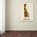 Trademark Fine Art 'Delaware Map' by Michael Tompsett Framed Graphic Art on Wrapped Canvas in Green/Red | 19 H x 14 W x 2 D in | Wayfair