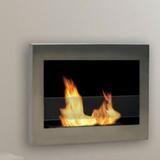 Anywhere Fireplace Soho Wall Mounted Bio Ethanol Fireplace in Gray | 19 H x 27.5 W x 5.5 D in | Wayfair 90299