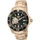 Invicta Men's 13713 Pro Diver Automatic Brown Textured Dial 18k Rose Gold Ion-Plated Watch