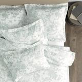 Jardin Toile Duvet Cover - Spa, King - Ballard Designs Spa King - Ballard Designs