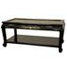 Oriental Furniture Coffee Table w/ Shelf Wood in Black/Brown | 18 H x 40 W x 20 D in | Wayfair LCQ-COFFTB-BLS