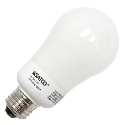 Satco 07289 - 11A19/50 S7289 Pear A Line Screw Base Compact Fluorescent Light Bulb