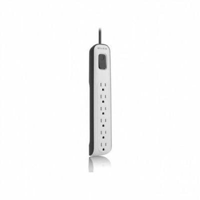 Belkin 6 Outlet Surge Protector with 4 feet Power Cord (Grey and Black)