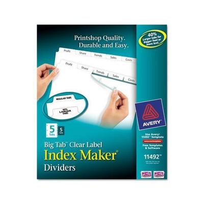 Avery Index Maker with Big Tab AVE1149 Tab Style: 8, Quantity: 5