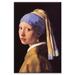 Buyenlarge The Girl w/ the Pearl Earring by Johannes Vermeer Painting Print on Wrapped Canvas in Black/Brown/Indigo | 24 H x 16 W x 1.5 D in | Wayfair