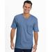 Blair Men's John Blair Everyday Jersey Knit Short-Sleeve Pocket V-Neck Tee - Blue - LGE